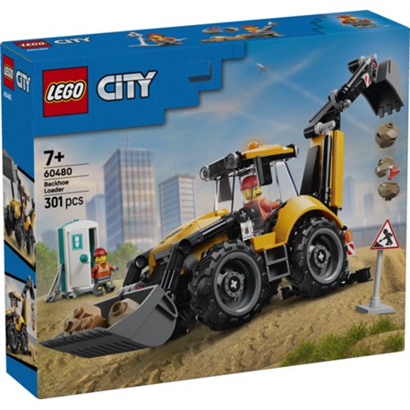 LEGO City - Cargadora Retroexcavadora Amarilla - 60480