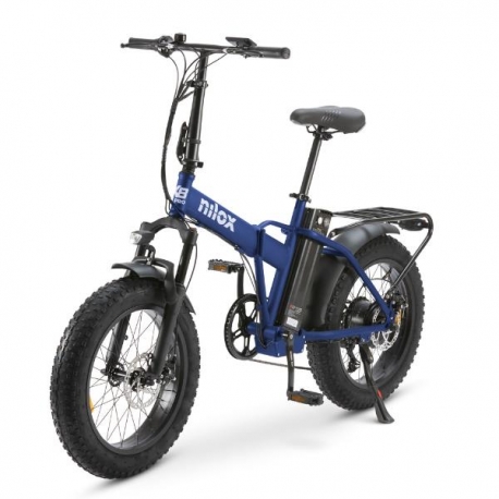 Nilox X8 Pro E-250W 70km 25Km/h 36V-13Ah Bicicleta Electrica Susprension Delantera Azul