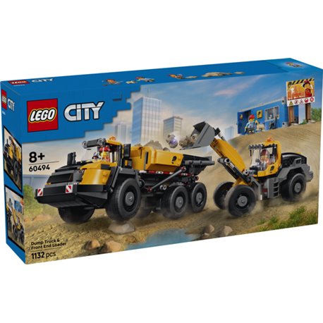 LEGO City - Camión Volquete y Cargadora Frontal - 60494