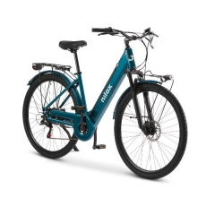Nilox J7 eBike Bicicleta Eléctrica 25Km/h 36V - 13Ah 250W 80Km Suspensión Delantera Turquesa