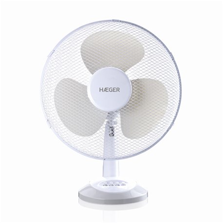 Haeger Ventilador Mesa 40cm 45W 3 Velocidades 90º (Embalaje Deteriorado)