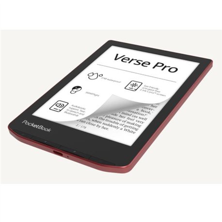 PocketBook Verse Pro Passion Red 6'' 16GB Libro Electronico Tactil (Nuevo Embalaje Deteriorado)