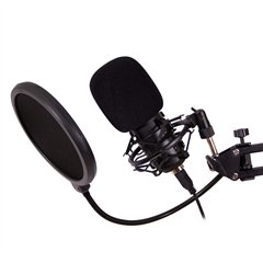 CoolBox CoolCaster Microfono Streaming USB + Soportes Extensible Podcast (Nuevo Embalaje Deteriorado)