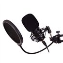 CoolBox CoolCaster Microfono Streaming USB + Soportes Extensible Podcast (Nuevo Embalaje Deteriorado)