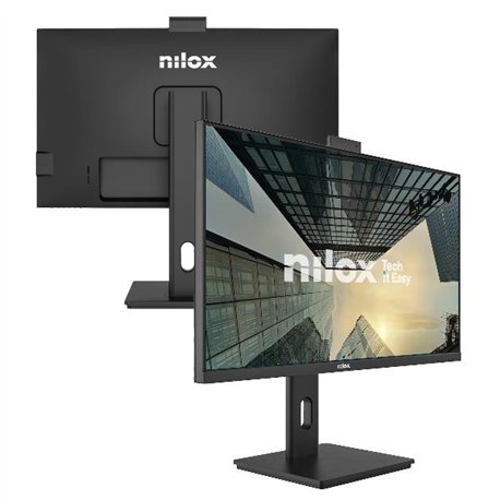 Nilox NXM24RWEB02B 24'' IPS 4ms Full HD Regulable + Webcam Negro Monitor (Nuevo Embalaje Deteriorado)