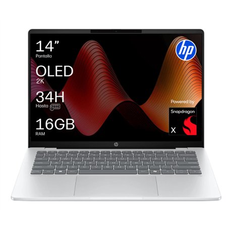 HP OmniBook 5 Next Gen AI 14'' OLED 14-he0015ns Snapdragon X1-26-100 16GB Ram 512GB SSD 300 nits W11 Home (Nuevo Embalaje Deteri